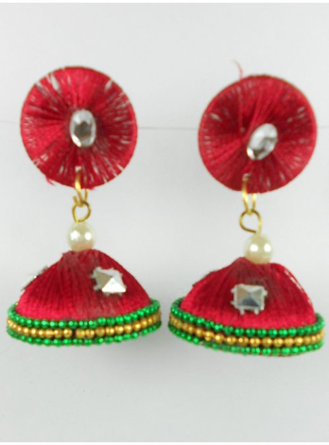 Silk Thread Earrings